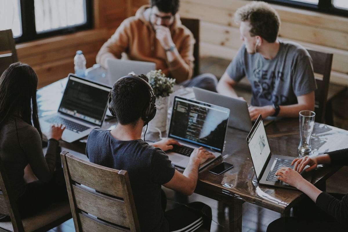 Team working together on one connected system for jobs, billing, and collections